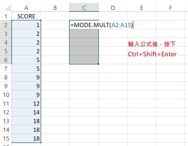 Excel mode.mult step 1