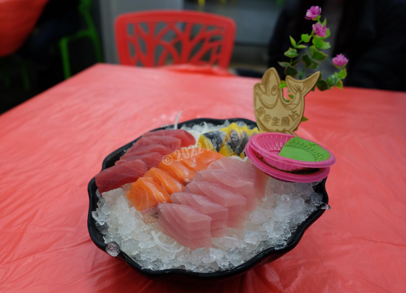 small sashimi in qiusashimi