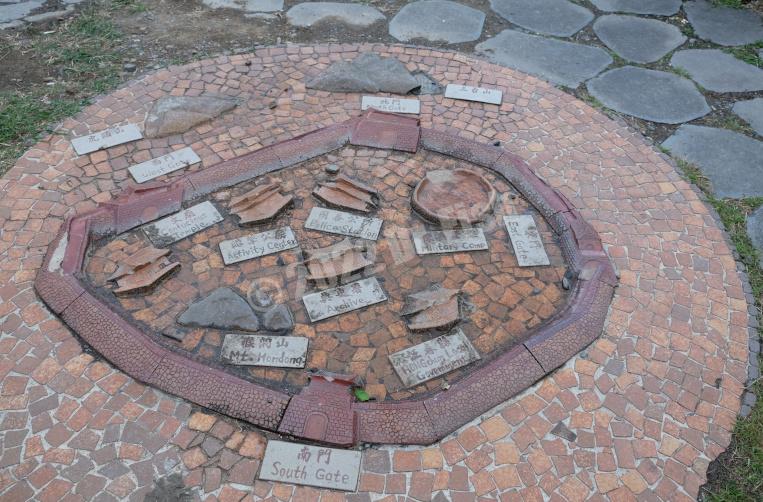 map on the floor in the Hengchun Shipai Park