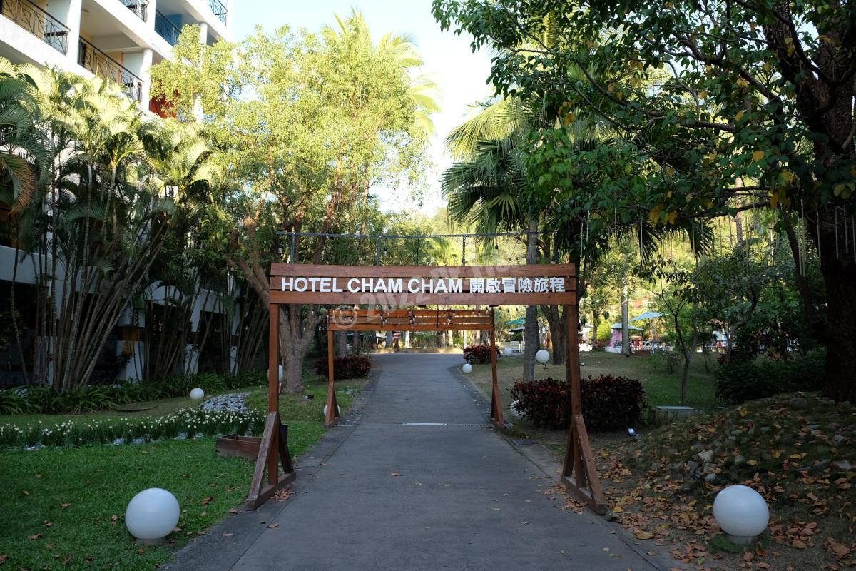 entrance to adventure tower in hotel cham cham