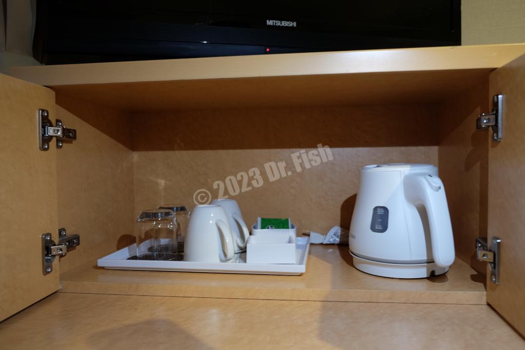 electric kettle in the room of the HOTEL MYSTAYS Hakodate Goryokaku