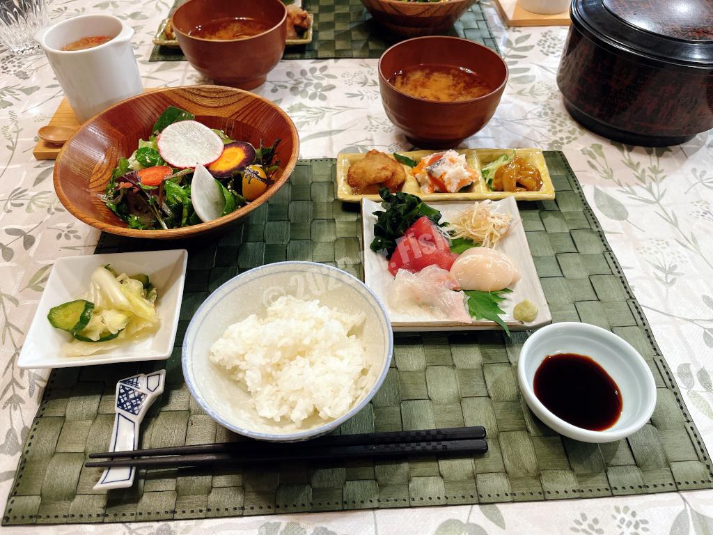 dinner in Pension Ohno