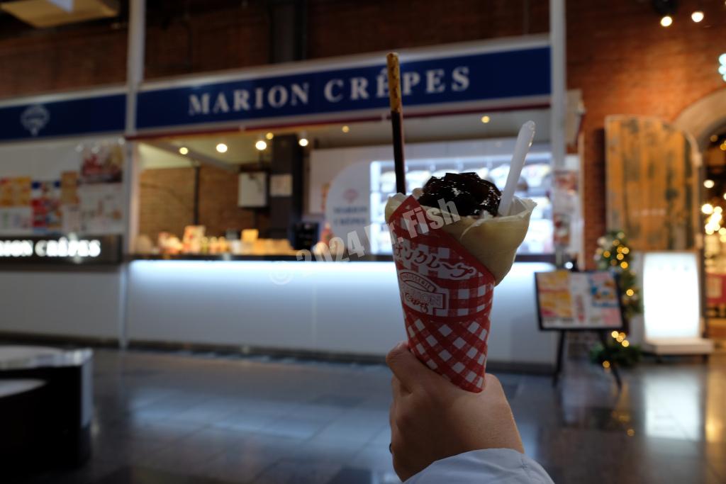 Marion Crepes in the Kanemori red brick warehouse