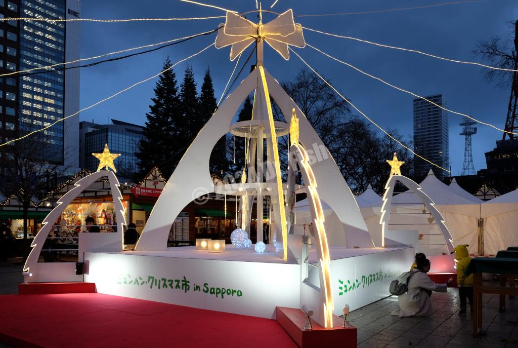 an art object in the Sapporo Munich Christmas market