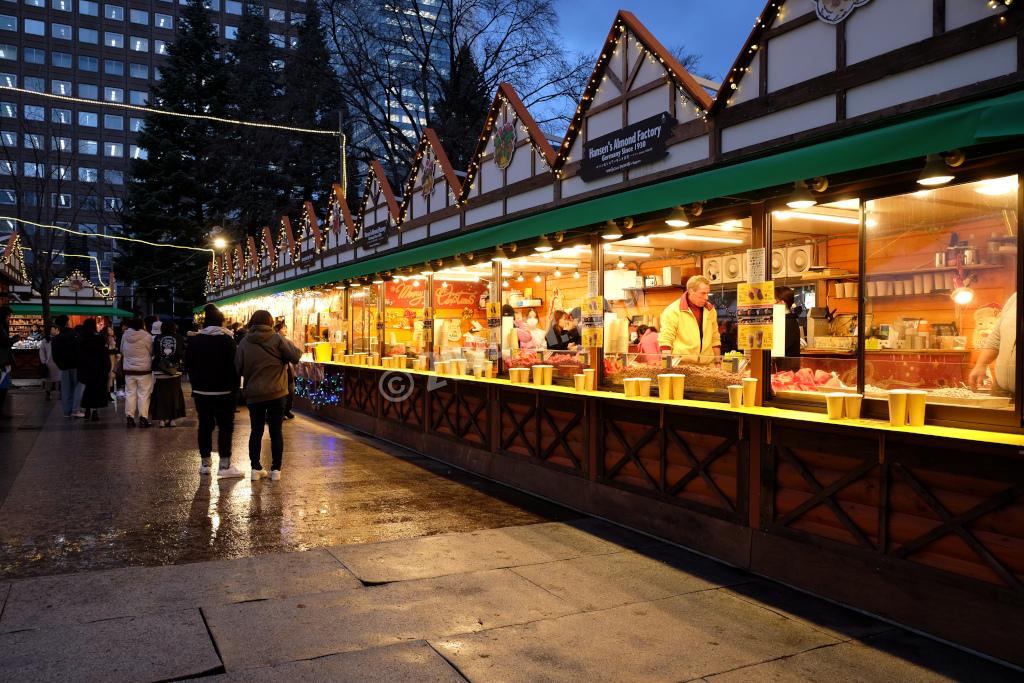 food in the Sapporo Munich Christmas market