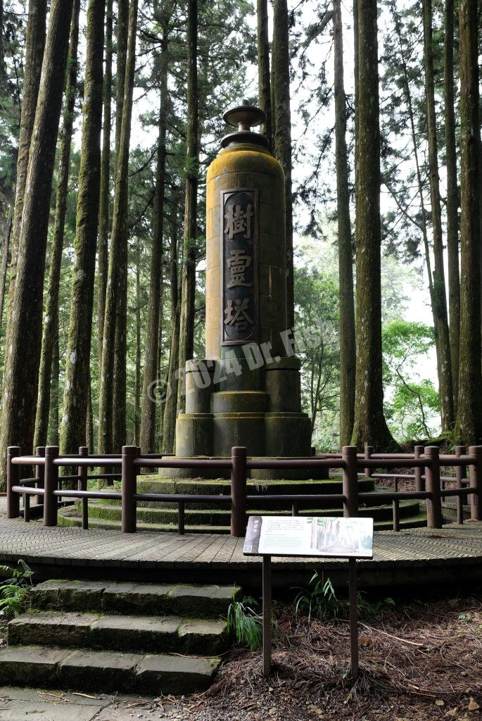 Pagoda of tree spirit in the Alishan National Forest Recreation Area