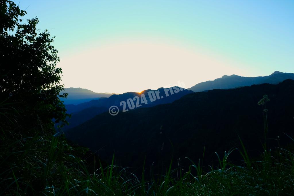 sunrise at the observation spot close to the Tefuye historic trail at 5:31AM