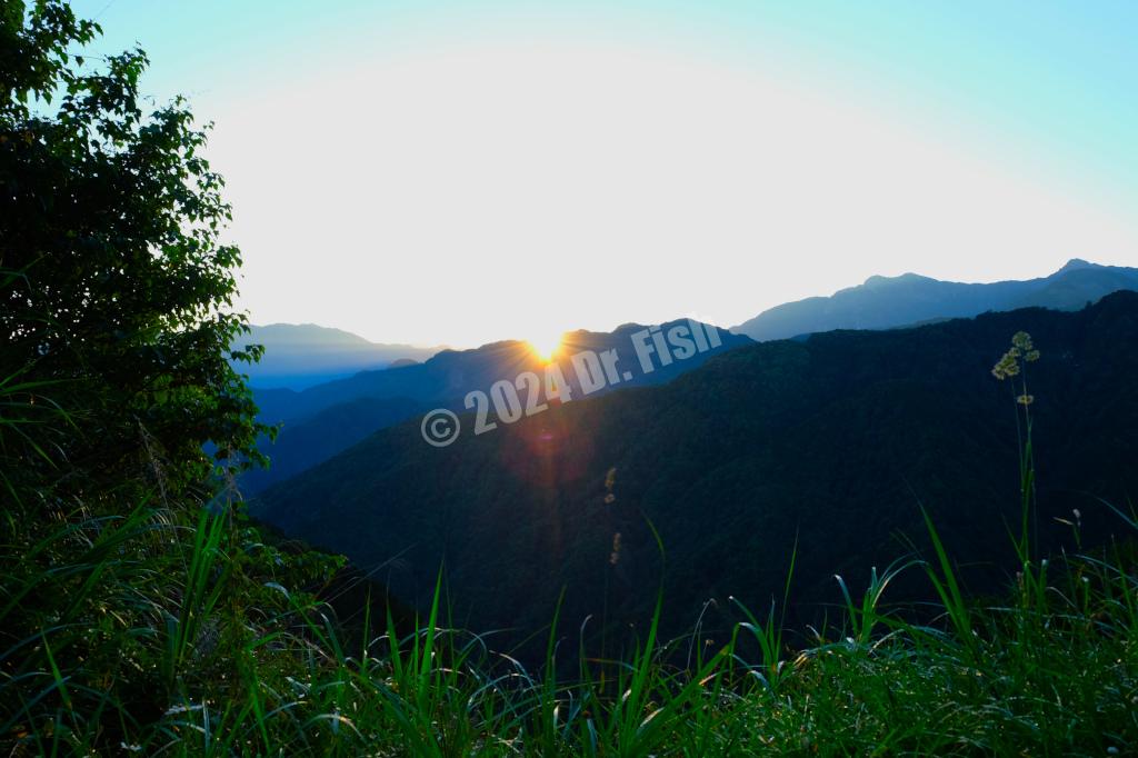 sunrise at the observation spot close to the Tefuye historic trail at 5:31AM