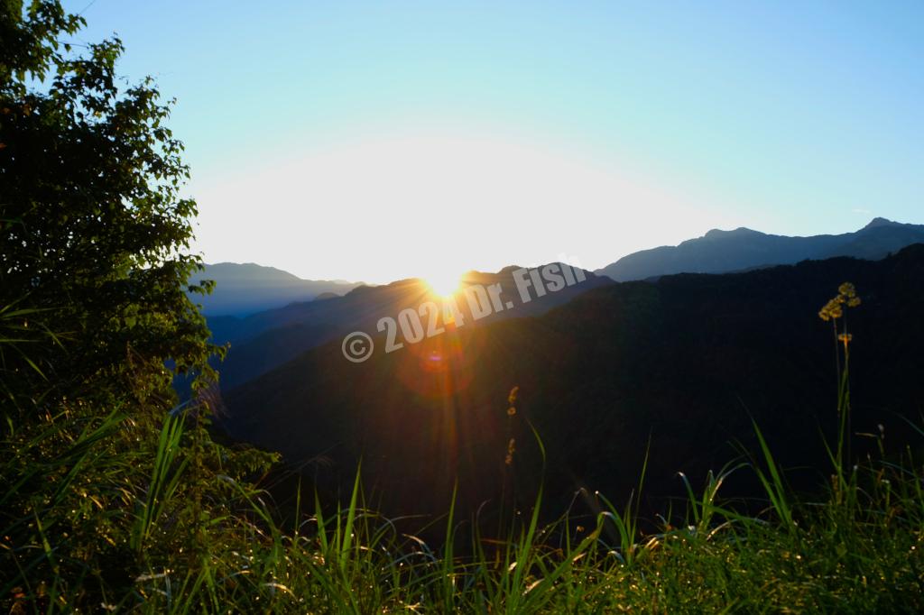 sunrise at the observation spot close to the Tefuye historic trail at 5:31AM